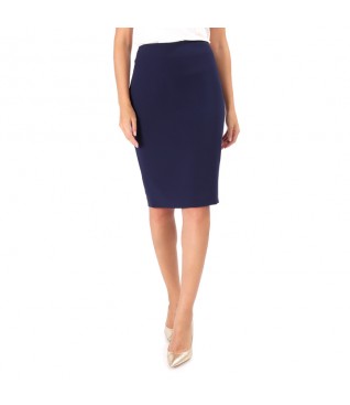 Elastic fabric office skirt