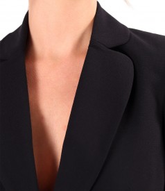 Office jacket made of elastic fabric with decorative chain