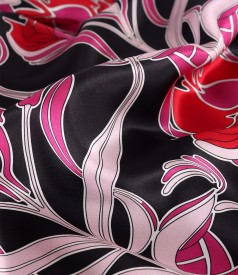 Digitally printed natural silk dress