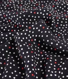 Viscose blouse printed with polka dots