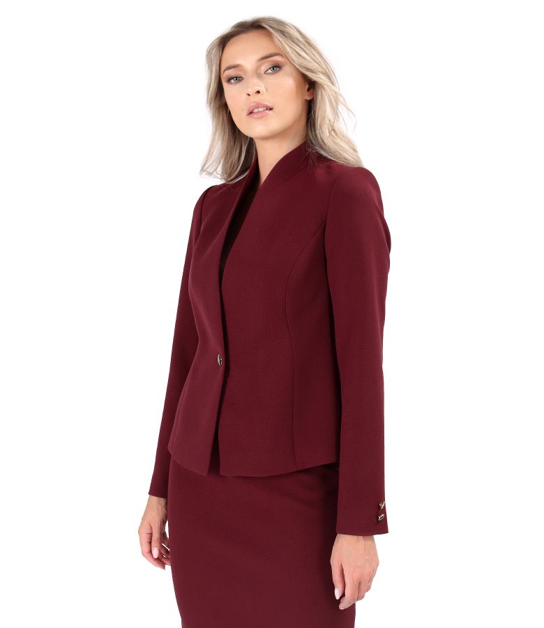 Elegant jacket made of elastic fabric