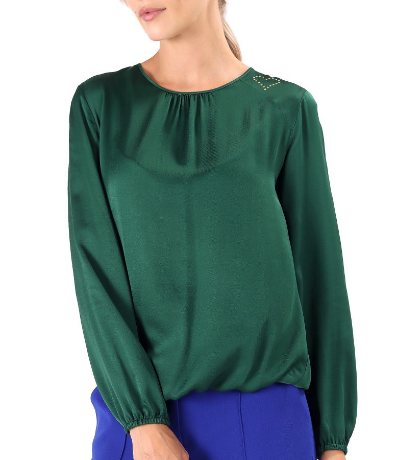 Elegant viscose satin blouse