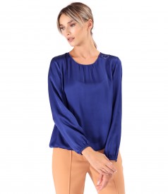 Elegant viscose satin blouse