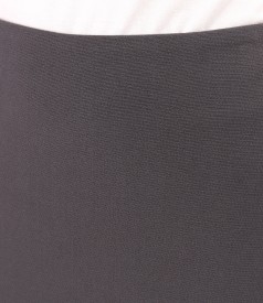 Elastic fabric office skirt