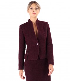 Elegant jacket made of wool and alpaca