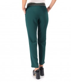 Ankle pants made of elastic fabric