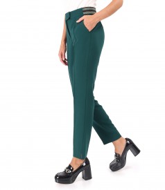 Ankle pants made of elastic fabric