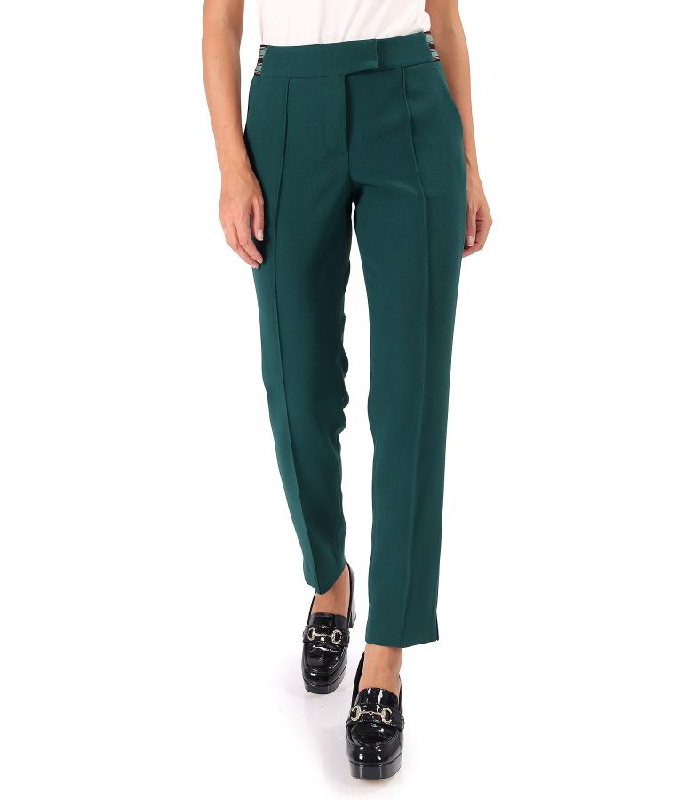 Ankle pants made of elastic fabric