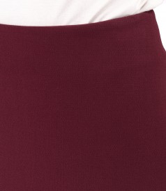 Elastic fabric office skirt