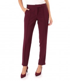 Ankle pants made of elastic fabric