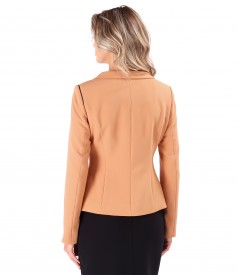 Office jacket made of elastic fabric with collar