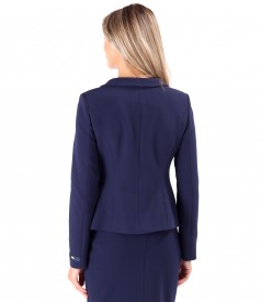 Office jacket made of elastic fabric with collar