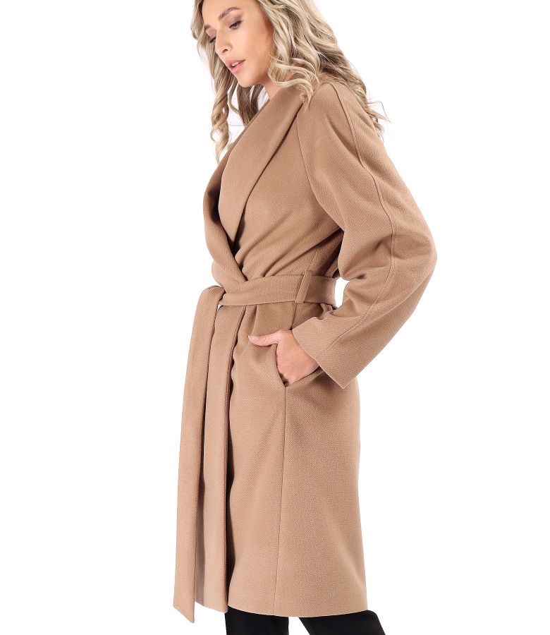 Thick fabric overcoat