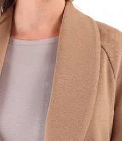 Thick fabric overcoat