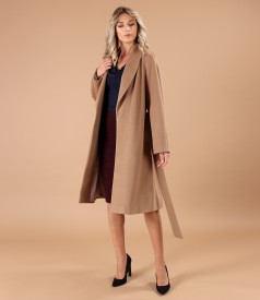 Thick fabric overcoat