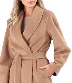 Thick fabric overcoat