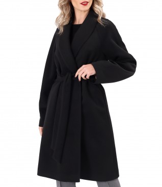 Thick fabric overcoat