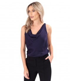 Elegant viscose satin blouse