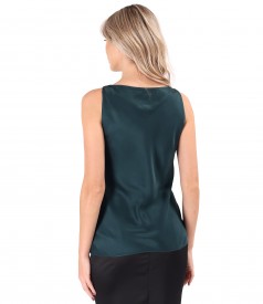 Elegant viscose satin blouse