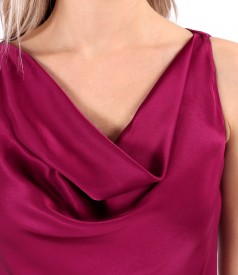 Elegant viscose satin blouse