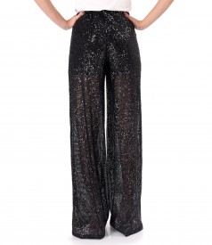 Evening pants made of sequins