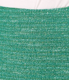 Office skirt made of cotton curls