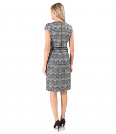 Checkered fabric dress