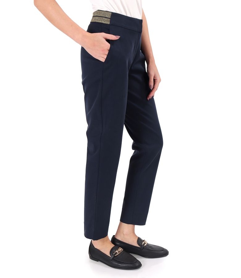 Pants made of tencel fabric with cotton