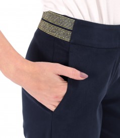 Pants made of tencel fabric with cotton