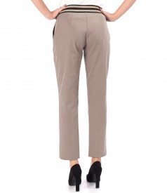 Pants made of tencel fabric with cotton