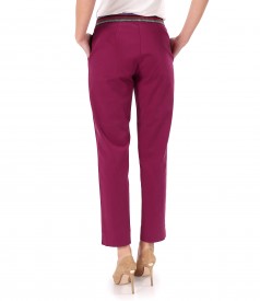 Pants made of tencel fabric with cotton