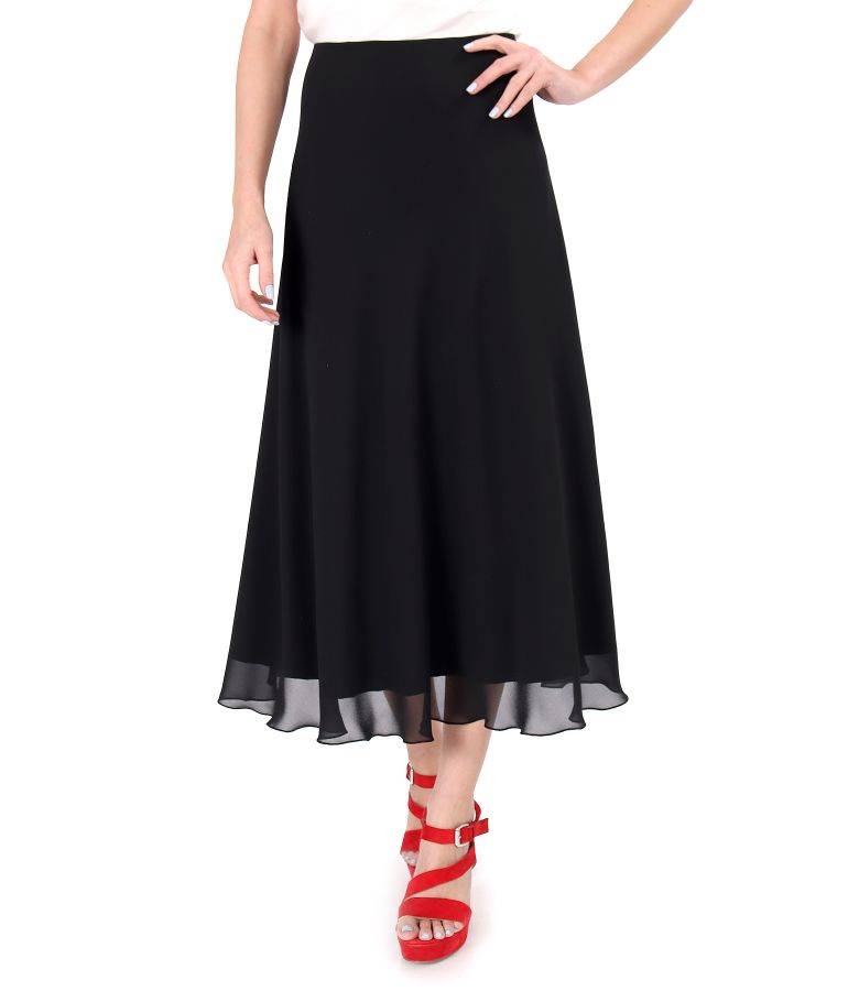 Veil midi skirt