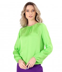 Elegant viscose satin blouse