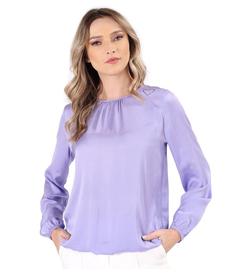 Elegant viscose satin blouse