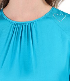 Elegant viscose satin blouse