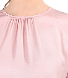 Elegant viscose satin blouse