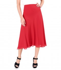 Veil midi skirt