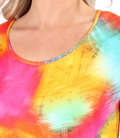 Elegant digitally printed viscose blouse