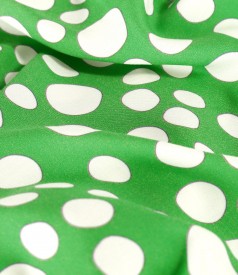 Viscose blouse printed with polka dots