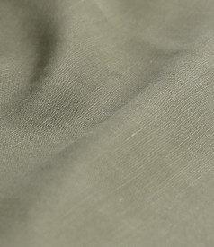 Long shirt-type dress made of Tencel with linen