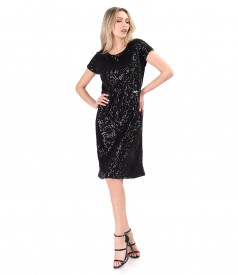 Casual dress made of sequins