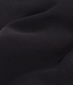 Tencel and linen shirt dress