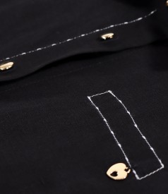 Tencel and linen shirt dress