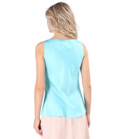 Elegant viscose satin blouse