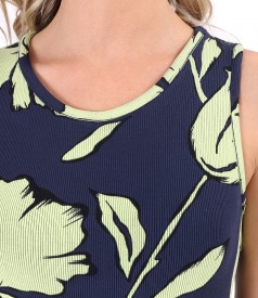 Midi dress made of thick elastic jersey