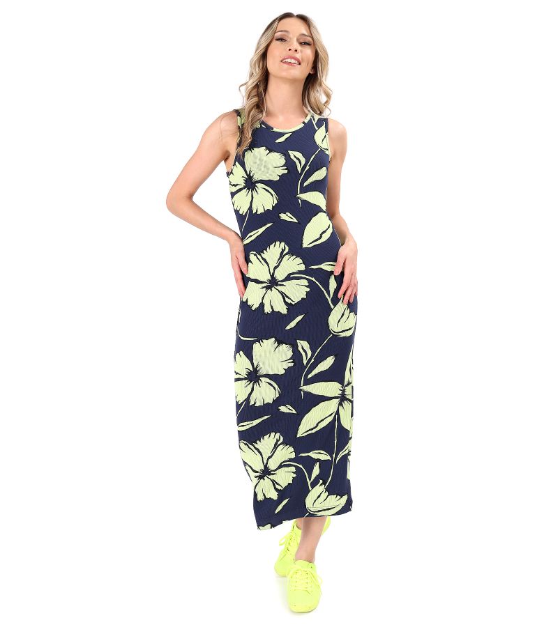 Midi dress made of thick elastic jersey