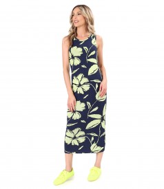 Midi dress made of thick elastic jersey