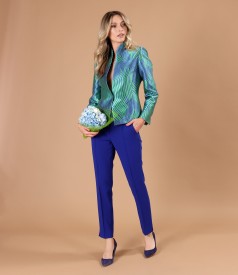 Elegant jacket made of silk fabric