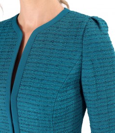 Office jacket made of loops with viscose and cotton