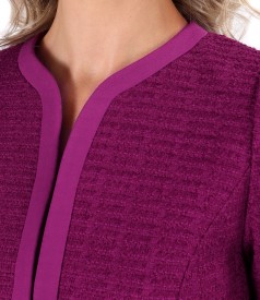 Office jacket made of loops with viscose and cotton
